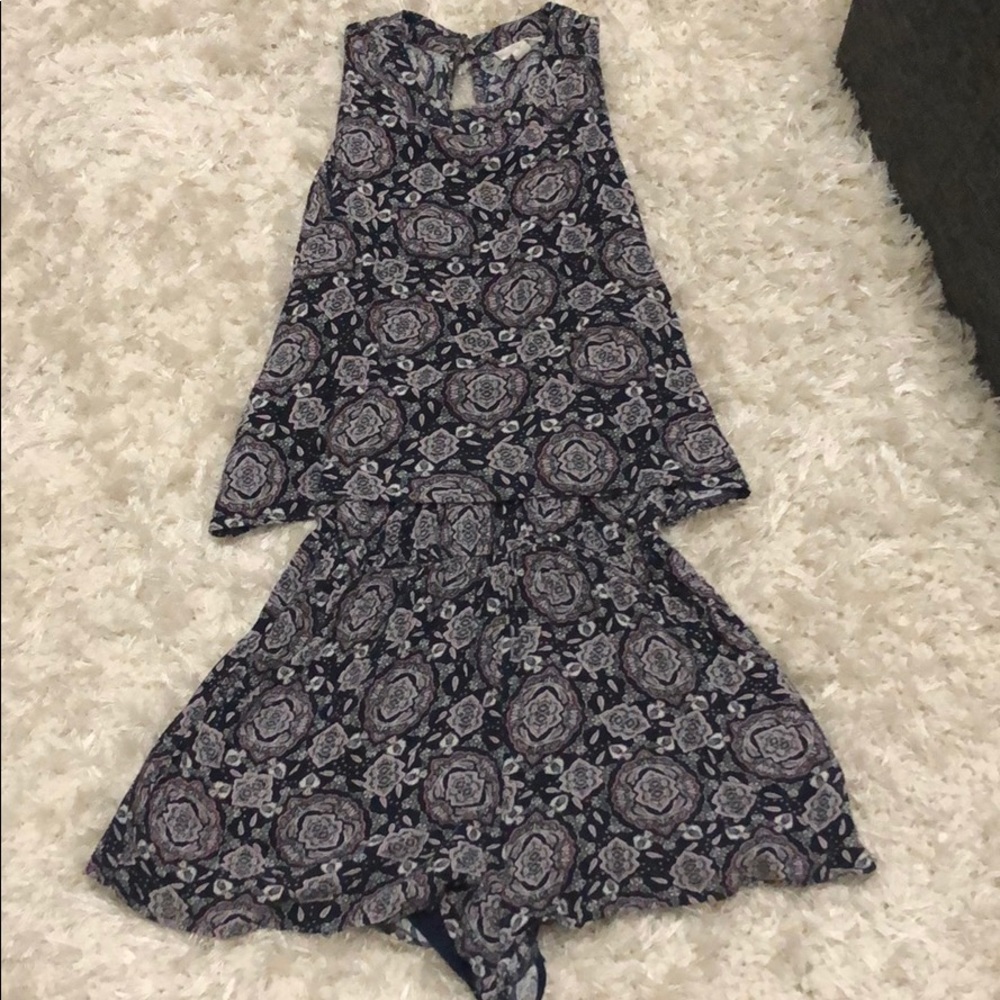 Patterned romper